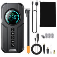 Car Tire Inflator Pump Portable Car Air Compressor Wireless Electric Air Pump 150 PSI with LED Light