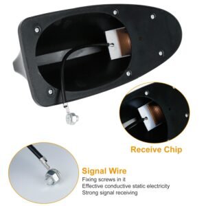 Car Shark Fin Antenna Cover Waterproof Signal Car Antenna Replacement w/ Adhesive Tape Base Fits for Universal Auto Cars Ford Van Truck Jeep SUV - Image 8