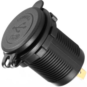 1Pc 2 USB Charger 12-24V Car Cigarette Lighter Socket Splitter Dual USB 2.1A Outlet Car Charger IP65 waterproof for Car Boat Marine Mobile - Image 13
