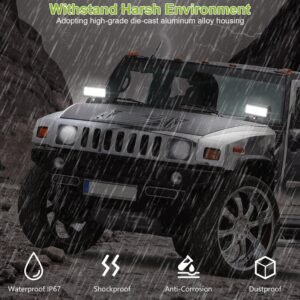 7" LED Light Bar 120W 12000LM LED Work Light Pods Offroad Driving Lights IP67 Waterproof Fog Light Spot Flood Beam for Jeep Trailer Truck Bus Boat - Image 7