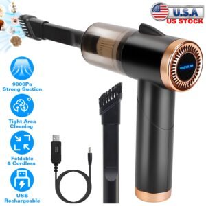 120W 9000PA Cordless Handheld Vacuum Cleaner w/ Searchlight Portable Rechargeable Car Auto Home Duster - Image 3