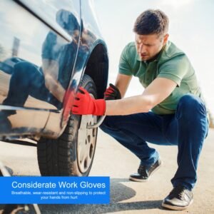 Telescoping Lug Wrench Extendable Tire Wheel Nut Wrench with CR-V Sockets 17mm/19mm/21mm/23mm Free Work Gloves - Image 8