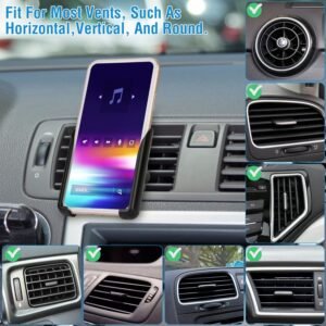 Universal Car Air Vent Phone Mount Car Phone Holder Bracket Cradle Dashboard Car Phone Stand with Strong Vent Clip - Image 7