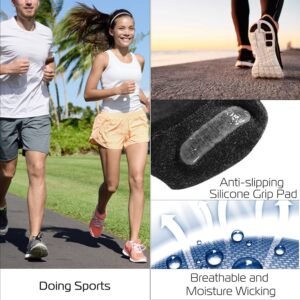 No Show Socks 5 Pairs Breathable Boat Socks Non-slip Low Cut Invisible Socks - Image 7