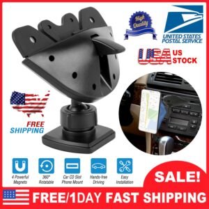 Car Phone Holder CD Slot Phone Mount Stand 360? Rotatable Magnetic Smartphone GPS Hands-free Driving Holder For iPhone XS/XS Max/Samsung Galaxy S11/S1 - Image 5