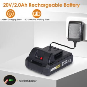 Electric Spin Scrubber Cordless Handheld Rechargeable Cleaning Brush with 4 Replaceable Heads 600/1000RPM Speeds 26/50in Length 20V/2.0Ah Battery for - Image 11