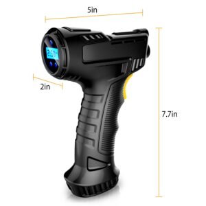 Portable Car Tire Inflator DC 12V Digital Car Air Pump Compressor Electric Air Pump w/LED Light 150PSI - Image 10