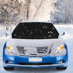 Magnetic Car Windshield Cover Front Rear Car Windshield Protector against Snow Sun Dirt Leaves Fit for All Cars Oxford Fabric Waterproof Heat-Resistan - Image 14
