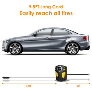 Portable Car Tire Inflator DC 12V Digital Car Air Pump Compressor Electric Air Pump w/LED Light 150PSI - Image 11