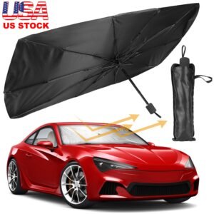 Car Sunshade Umbrella Foldable Sun Visor Protector Car Windshield Reflector Umbrella - Image 3