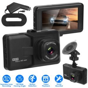 1080P Car DVR 3in Camera Dash Cam Camcorder Camera Recorder with 100? Angle Loop Recording Motion Detection - Image 2