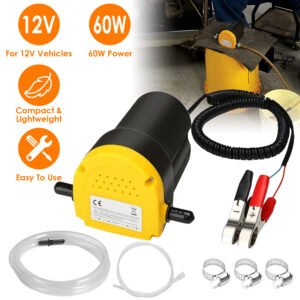 12V Oil Change Pump 60W Oil Diesel Fluid Extractor Electric Suction Transfer Extractor Oil Quick Changer for Boat, Tubes, Truck, RV, ATV - Image 2