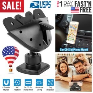 Car Phone Holder CD Slot Phone Mount Stand 360? Rotatable Magnetic Smartphone GPS Hands-free Driving Holder For iPhone XS/XS Max/Samsung Galaxy S11/S1 - Image 4
