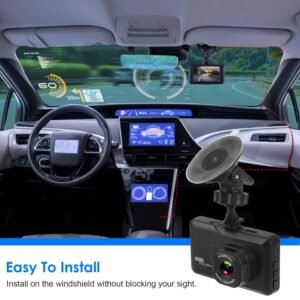1080P Car DVR 3in Camera Dash Cam Camcorder Camera Recorder with 100? Angle Loop Recording Motion Detection - Image 7