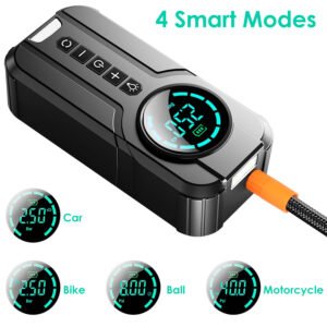 Car Tire Inflator Pump Portable Car Air Compressor Wireless Electric Air Pump 150 PSI with LED Light - Image 8