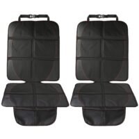 2 Packs Car Seat Protector Cushion Mat Pad with Thick Padding Protector for Child Baby Car Seat Mesh Pockets Non-slip