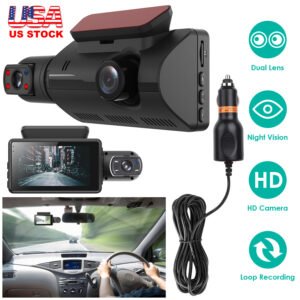 Dual Lens Car DVR Dash Cam Video Recorder 720P Front Inside Camera Loop Recording Night Vision Driving Vehicle Recorder - Image 6