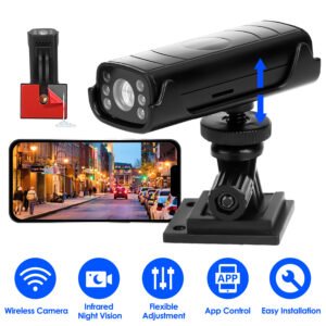 Wireless Camera Reverse Hitch Guide Camera Vehicle Backup Rechargeable Camera with Flexible Adhesive Base Night Vision for Car RVs Trailer Truck - Image 4