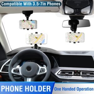 Car Dashboard Phone Bracket Stand Car Phone Holder Non-slip 360?Rotation Dashboard Phone Clamp Suitable For 3-7in Cell Phone - Image 6