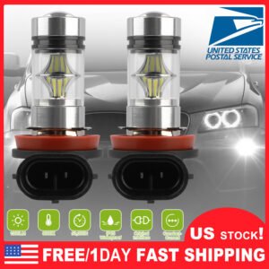 2PCS 1000lm 100W H8/H9/H11 LED Fog DRL Light Bulb IP65 Water-Resistant 360? Beam Angle 6000K White - Image 5