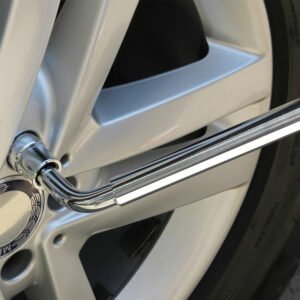 Telescoping Lug Wrench Extendable Tire Wheel Nut Wrench with CR-V Sockets 17mm/19mm/21mm/23mm Free Work Gloves - Image 10