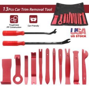 13 Pcs Car Trim Removal Tool Auto Door Panel Clip Dash Plastic Interior Radio Body Open Pry Kit - Image 2
