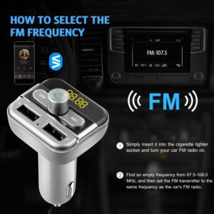 Car Wireless FM Transmitter 3.4A Dual USB Charge Hands-free Call Car MP3 Player TF Card USB Disk Reading - Image 6