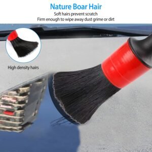 5Pcs Car Detailing Brush Set Detail Gap Cleaner For Automotive Dashboard Air Vent Wheels Cleaning Wet Dry Use - Image 9