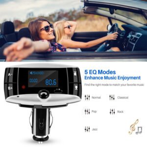 Car Wireless FM Transmitter USB Charger Hands-free Call MP3 Player SD Card Reading Aux-in LED Display Remote Controller - Image 8
