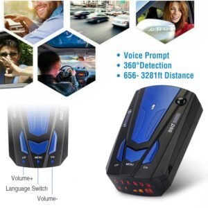 Radar Detector Car 16 Band V7 Speed Safety Voice Alert Car Radar LED Display City Highway Mode Auto 360? Detection - Image 7