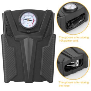 Car Tire Air Pump Portable Air Compressor Pump DC 12V Car Tire Inflator Pump For Bicycle Motorcycle w/ Pointer - Image 11