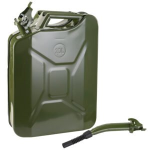 20L Gas Can 5 Gallon Spill Proof Gasoline Fuel Jerry Can Heavy Duty Steel - Image 6