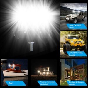 4 PCS 4? 18W Dual Row LED Waterproof Spot Light Pod Cube Light - Image 8