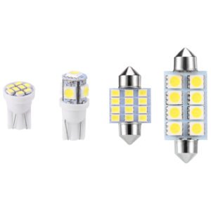 14Pcs T10 31mm 41mm Festoon LED Light Bulb Interior Dome Map LED Lights License Plate Trunk Side Positioning Lights 6000K White - Image 6