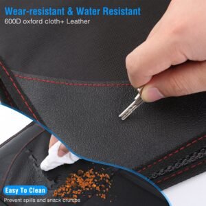 2 Packs Car Seat Protector Cushion Mat Pad with Thick Padding Protector for Child Baby Car Seat Mesh Pockets Non-slip - Image 7