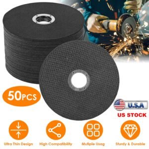 50 Pack 4.5" x 0.04" x 7/8" Cut Off Wheels Metal Stainless Steel Cutting Discs Grinding Discs for Angle Grinder Handheld Grinder Die Grinder - Image 4