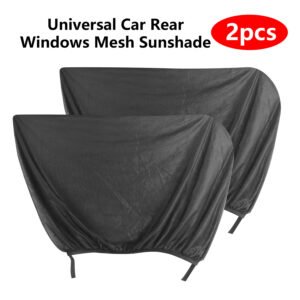 2PCS Universal Car Rear Window Mesh Sunshade - Image 2