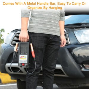 Battery Load Tester 6-12V 100A Battery Tester with Heavy Duty Insulated Copper Clips Carrying Handle for Automotive Repair - Image 8