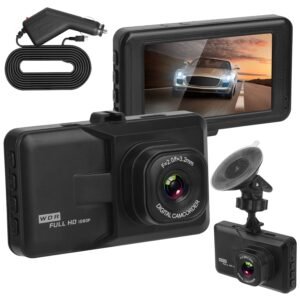 1080P Car DVR 3in Camera Dash Cam Camcorder Camera Recorder with 100? Angle Loop Recording Motion Detection - Image 12