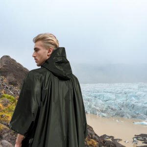 Unisex Hooded Rain Poncho With Pocket For Adult 3-in-1 Waterproof Poncho Raincoat With Hood Sleeve Brim Lightweight Portable Rain Poncho For Hiking Ca - Image 5