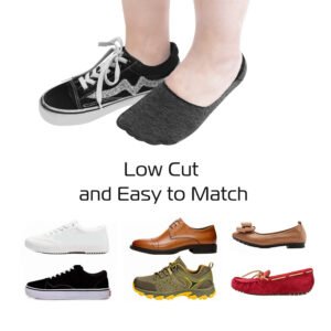 No Show Socks 5 Pairs Breathable Boat Socks Non-slip Low Cut Invisible Socks - Image 13