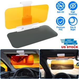 Sun Visor Extender for car 2 in 1 Anti-glare Driving Visor with Adjustable View Angles Day Night Automobile Sun Anti-UV Block Visor for Clearer Vision - Image 3