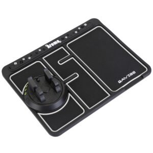 Non-slip Car Phone Mat 4 In1 Dashboard 360? Rotatable Phone Holder Pad with Aroma Parking Number Plate Glow In Dark - Image 11