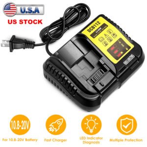 Rapid Charger Replacement Fit for Dewalt 10.8-20V Battery DCB107 DCB101 DCB200 DCB205 - Image 5