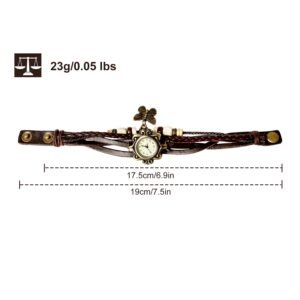 Vintage Women's Watch Bohemian Handmade Leather Watch Quartz Wrist Watch Fashion - Image 12