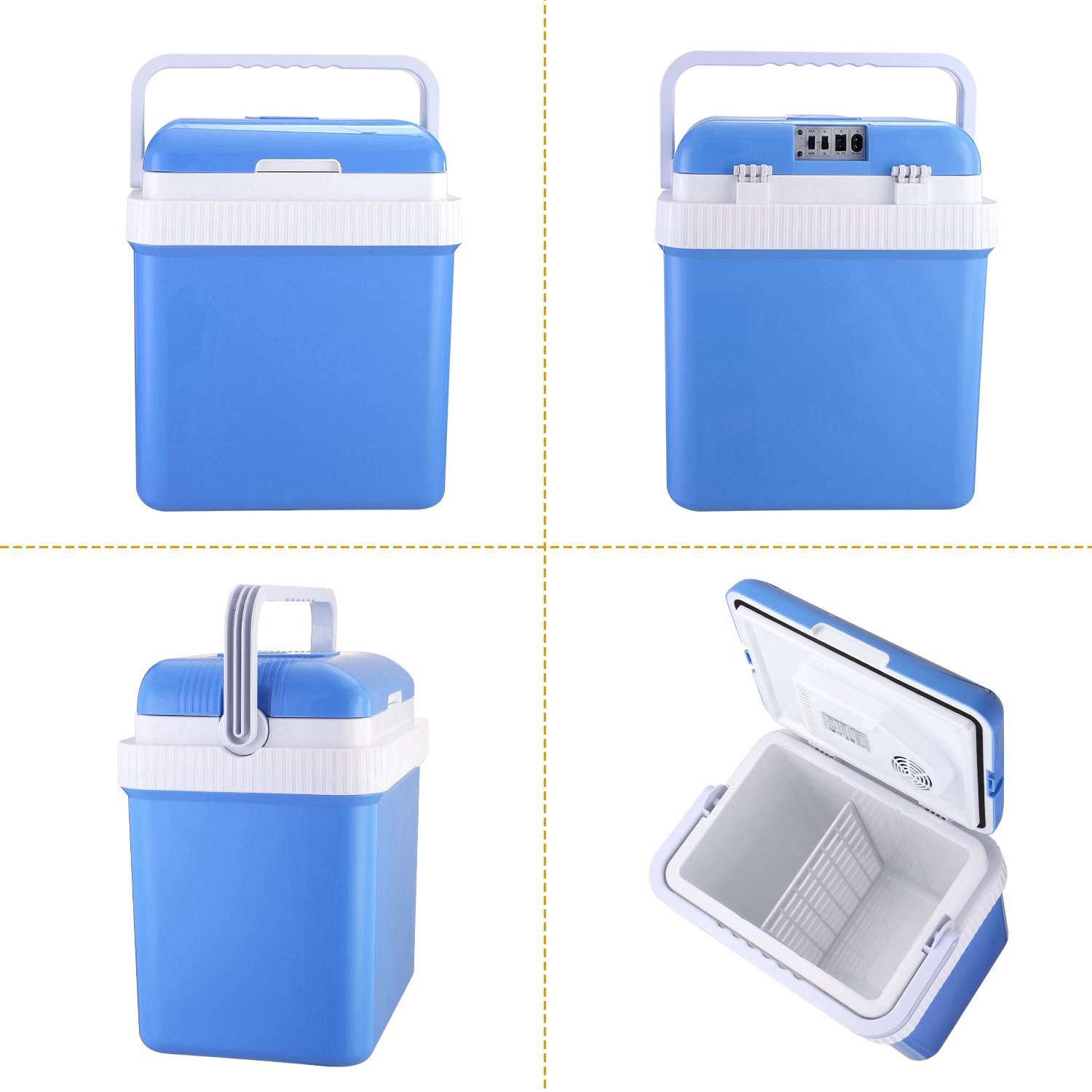 24L Portable Car Cooler 12V Car Refrigerator Travel Cooling Warmer Fridge Box Home Use - Image 12