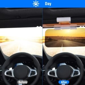 Sun Visor Extender for car 2 in 1 Anti-glare Driving Visor with Adjustable View Angles Day Night Automobile Sun Anti-UV Block Visor for Clearer Vision - Image 9