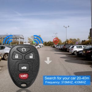 2 Keyless Entry Car Key Remote Key Fob Case Button Pad Replacement for 2004-2010 Chevrolet Malibu KOBGT04A - Image 6