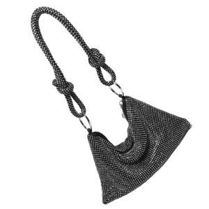 Women Glitter Evening Bags Shiny Rhinestone Lady Handbag Purses for Parties Wedding Cocktail - Image 5