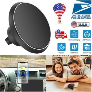 Qi Wireless Car Charger Magnetic Car Phone Charger 5W Charging Pad Air Vent Phone Mount Holder for iPhone XS MAX XR Galaxy S10 S9 Tablet GPS Device - Image 5